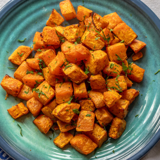 Diced Sweet Potatoes in Air Fryer - Recipe photo by My Best Air Fryer Recipes