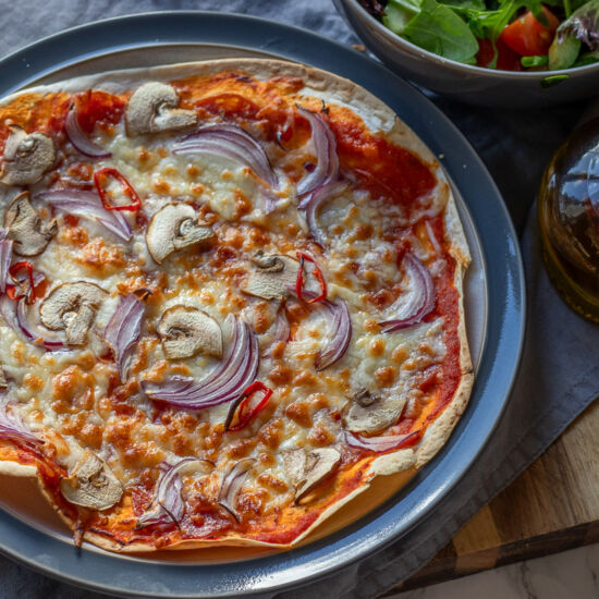 Air Fryer Tortilla Pizza - Recipe photo by My Best Air Fryer Recipes