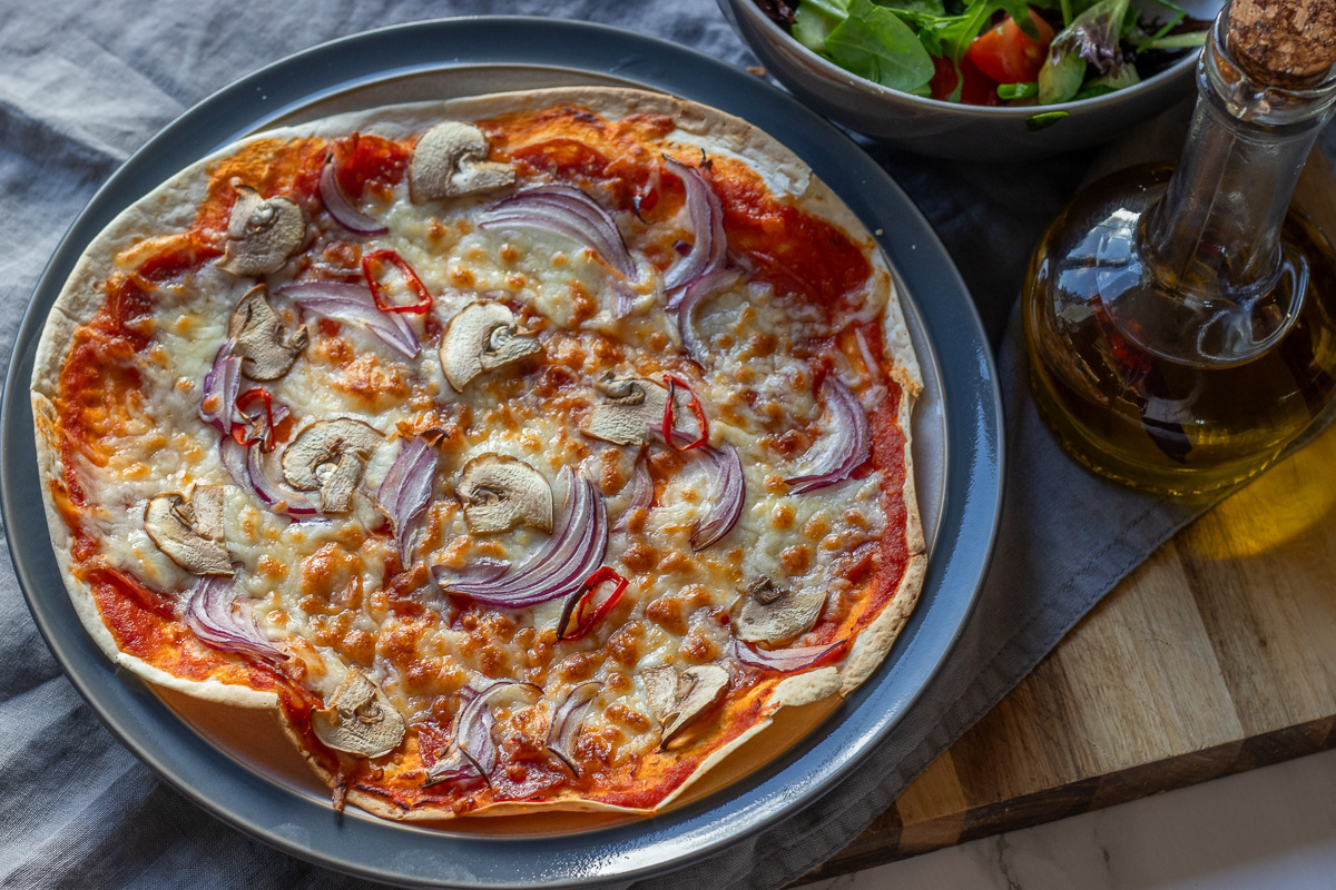 Air Fryer Tortilla Pizza - Recipe photo by My Best Air Fryer Recipes