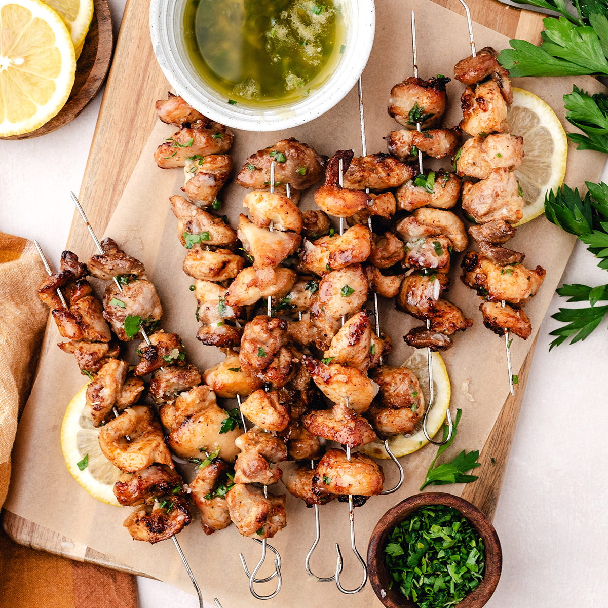 Garlic Butter Chicken Skewers - Recipe photo by IrenaMacri