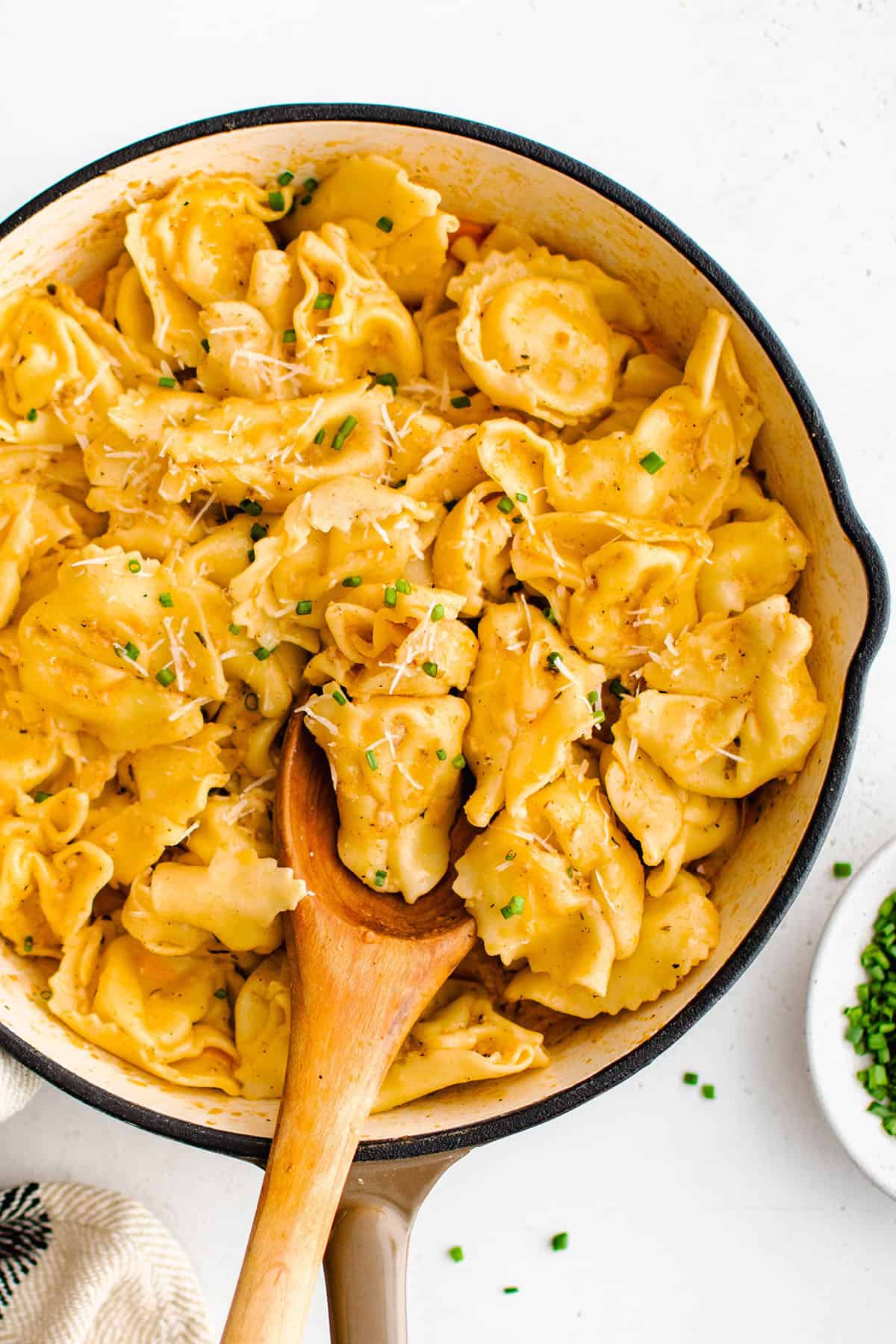 Cajun Garlic Butter Tortellini - Recipe photo by TheSaltyMarshmallow