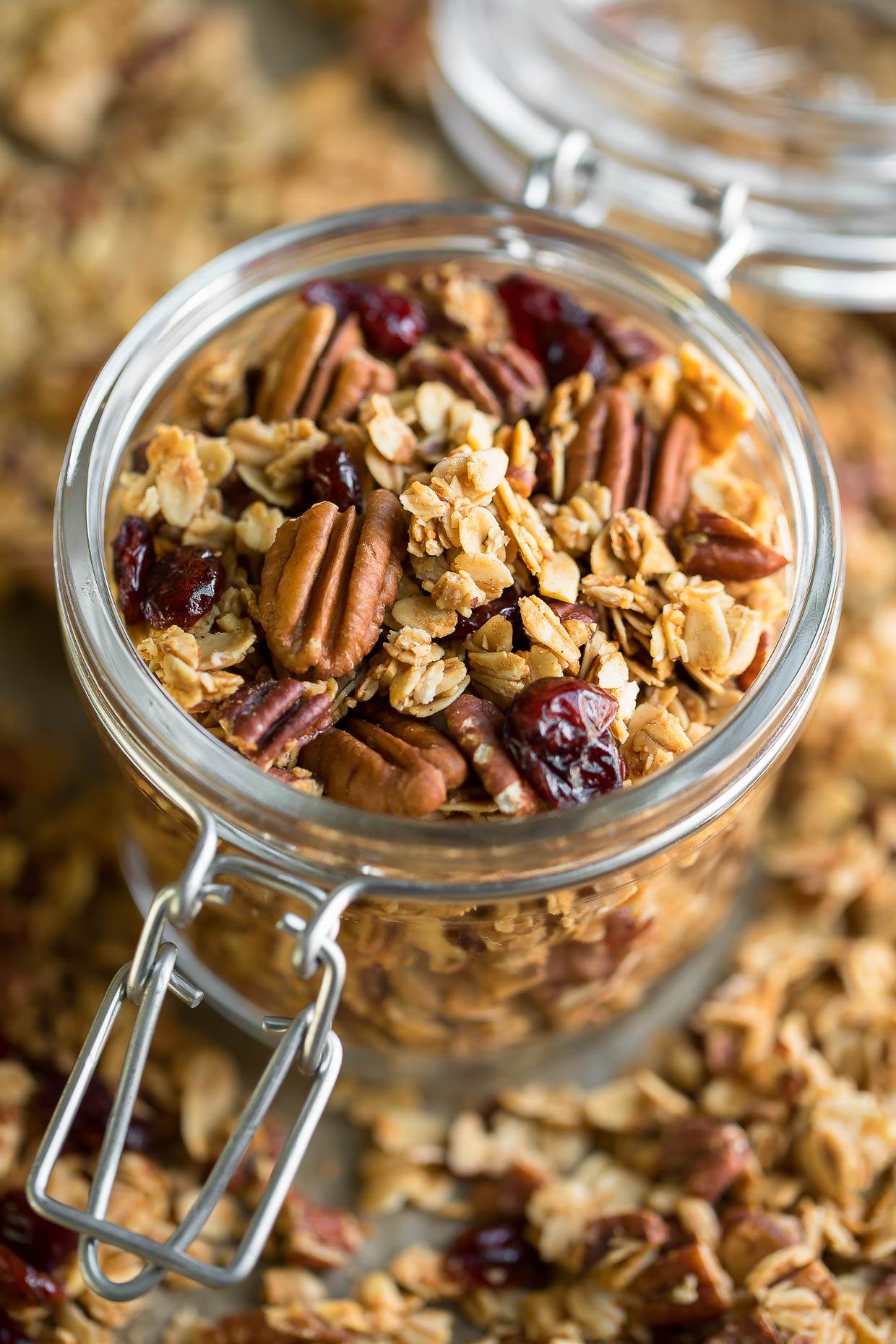 Maple Pecan Granola - Recipe photo by peasandcrayons