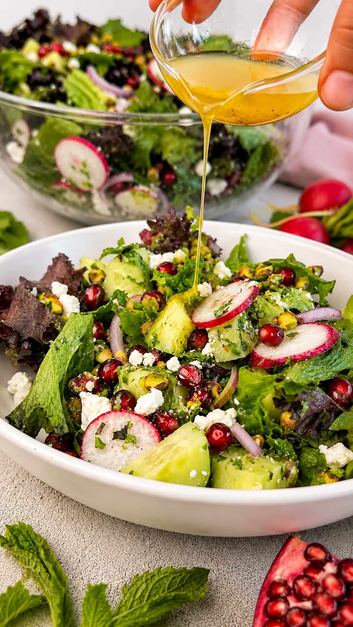 Pomegranate Feta Salad - Recipe photo by Hip Hip Gourmet