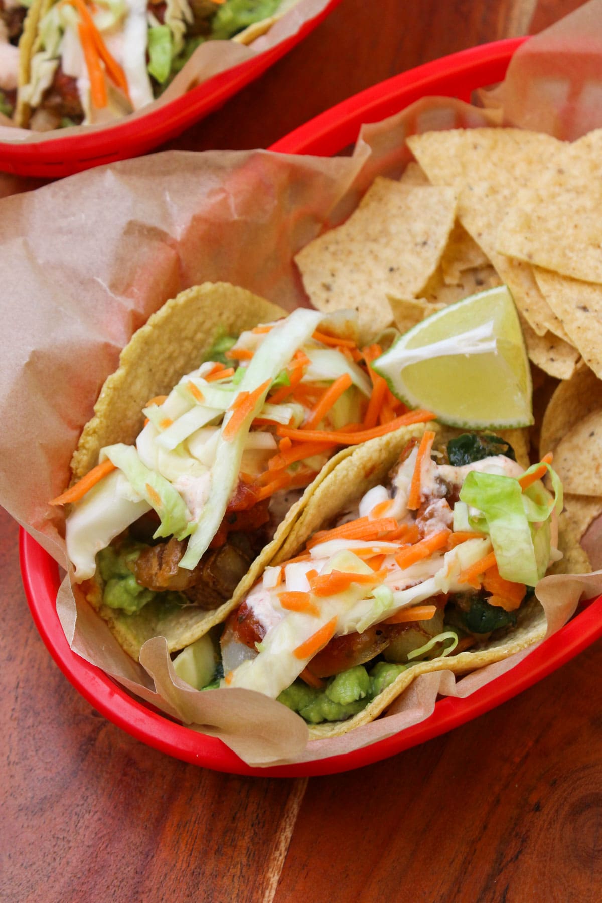 Poblano and Potato Tacos - Recipe photo by thecandidcooks
