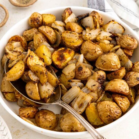 Roasted Potatoes and Onions - Recipe photo by pumpkinnspice