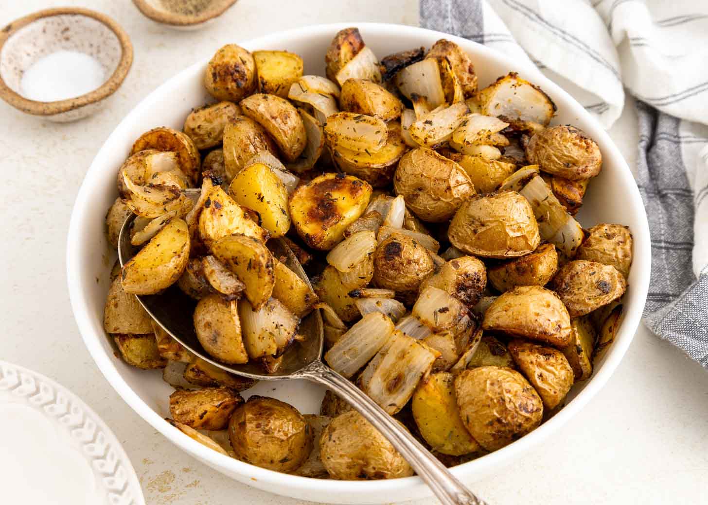 Roasted Potatoes and Onions - Recipe photo by pumpkinnspice