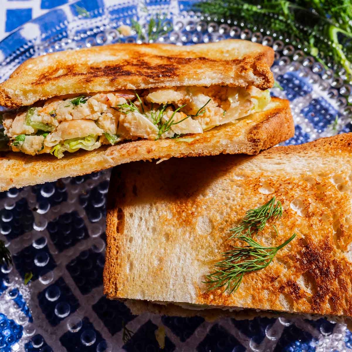 Smashed Butter Bean Salad Sandwich - Recipe photo by moon and spoon and yum.