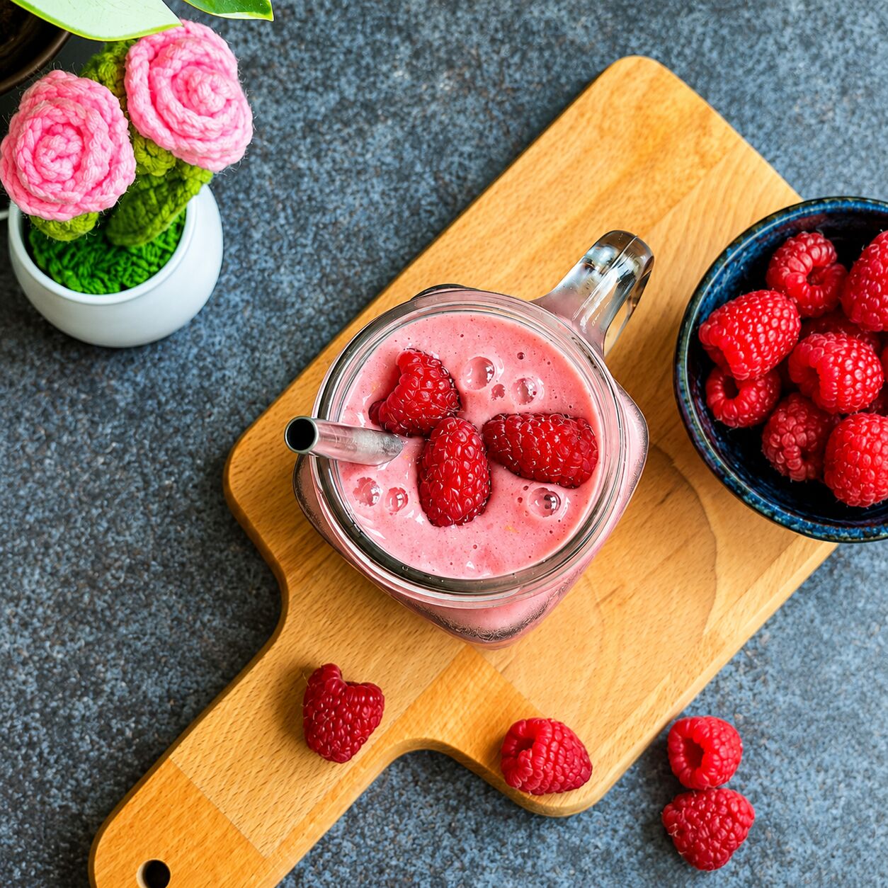 Raspberry Banana Smoothie - Recipe photo by revisfoodography