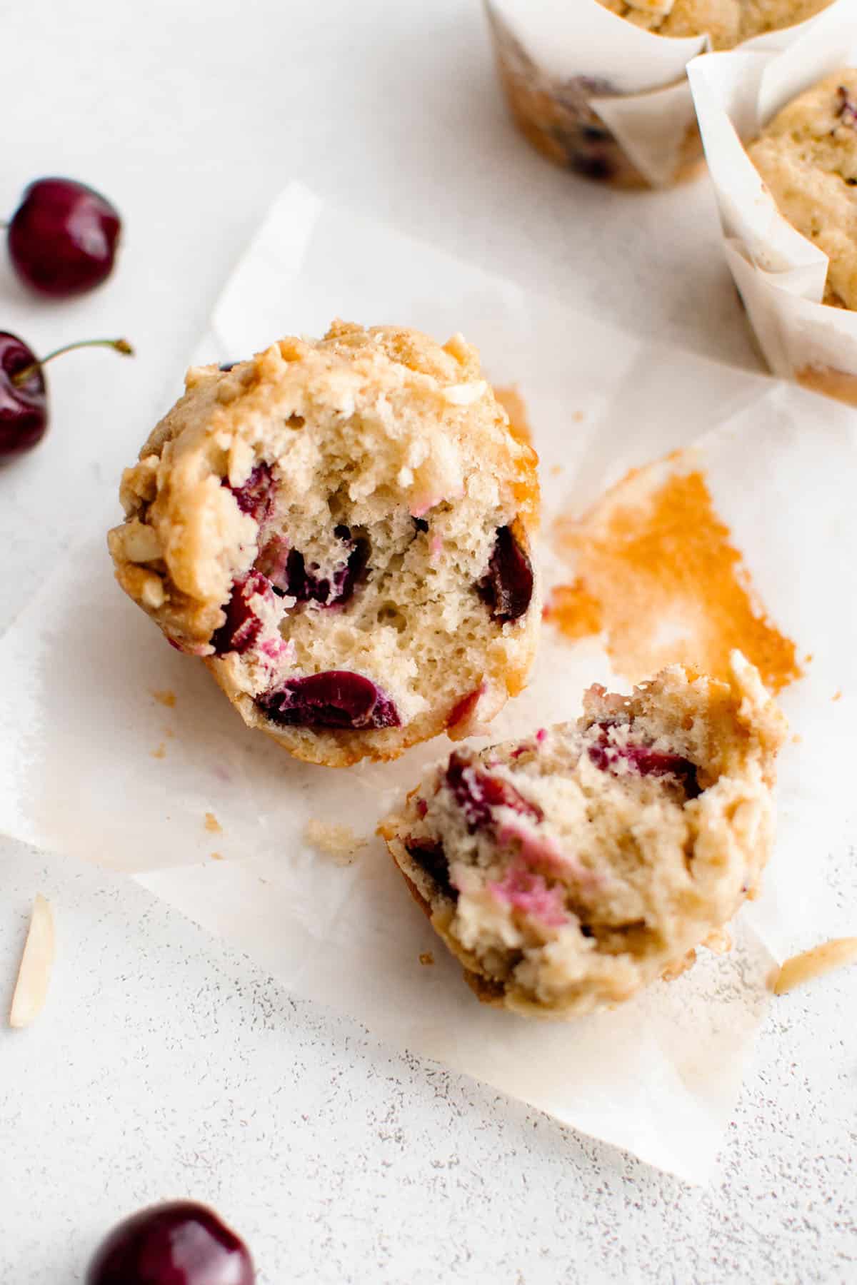 Summer Cherry Muffins - Recipe photo by TheSaltyMarshmallow