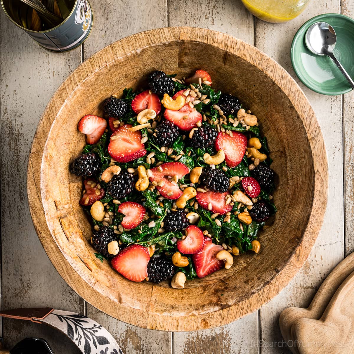 Summer Kale Salad - Recipe photo by In Search Of Yummy-ness