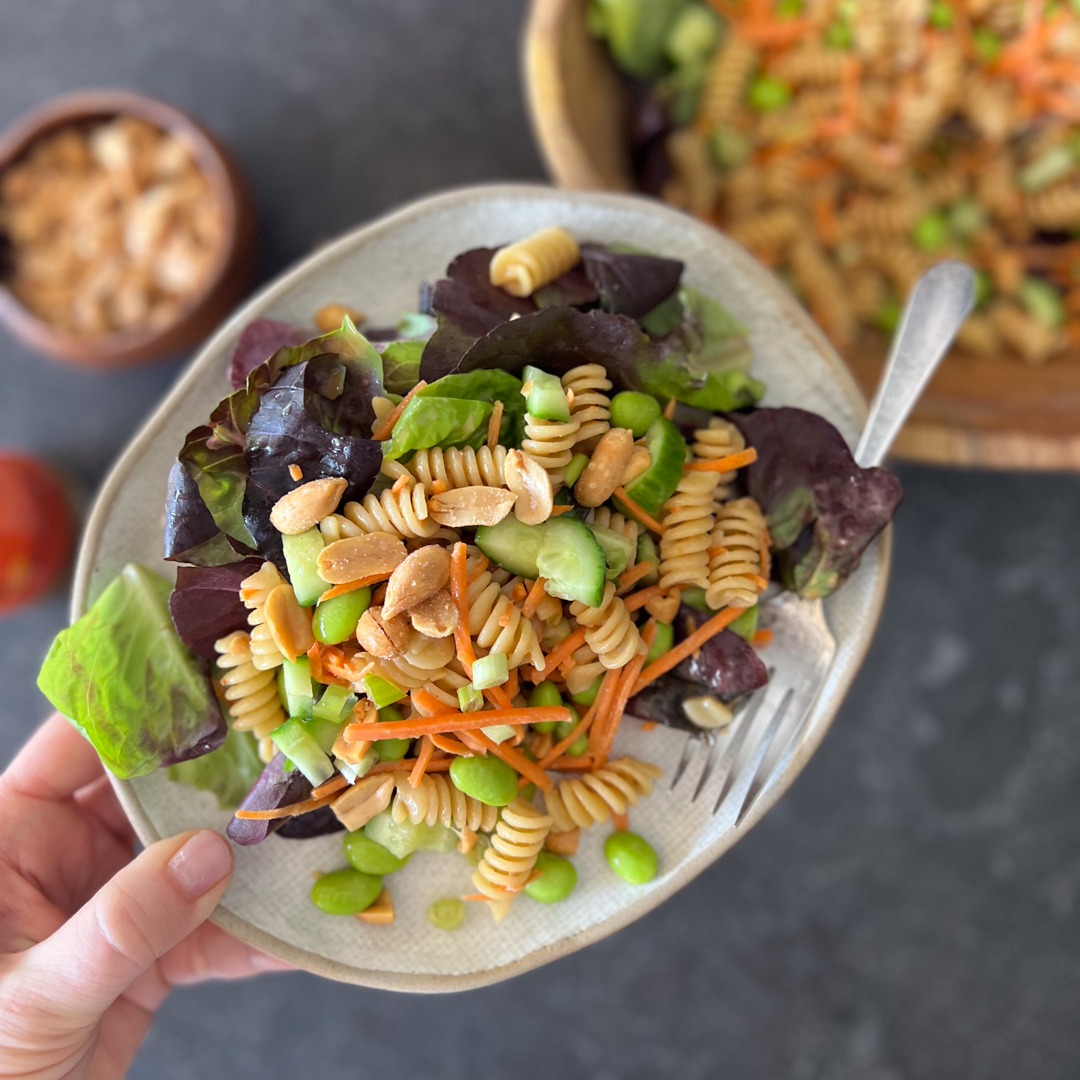 Thai Peanut Pasta Salad - Recipe photo by lovelylittlekitchen