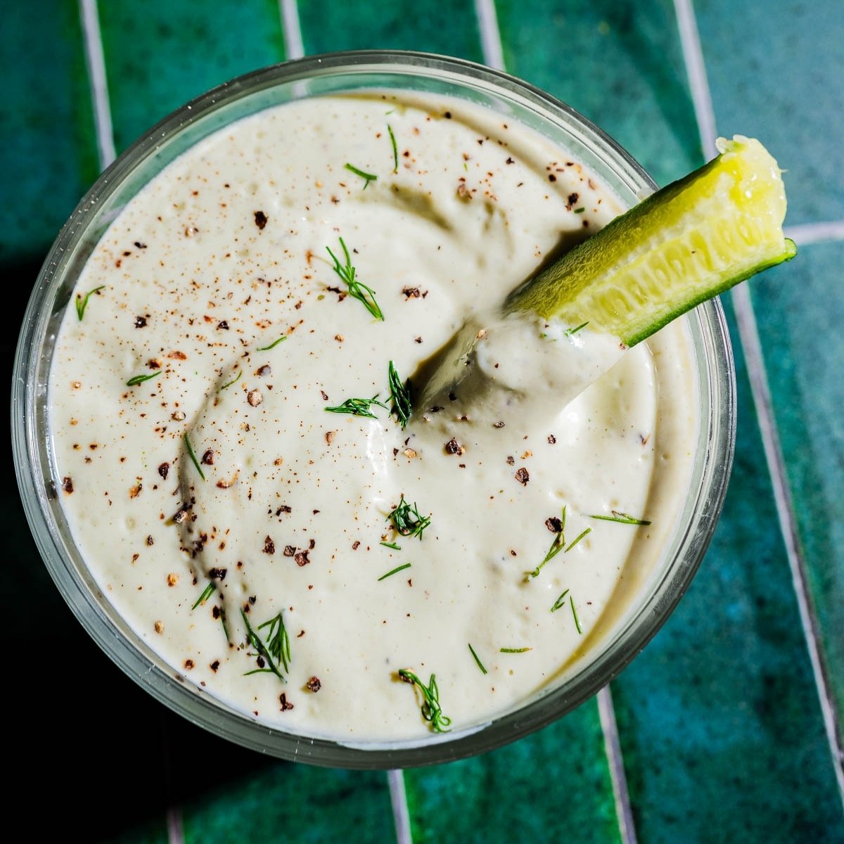 High Protein Silken Tofu Ranch Dip - Recipe photo by moon and spoon and yum.