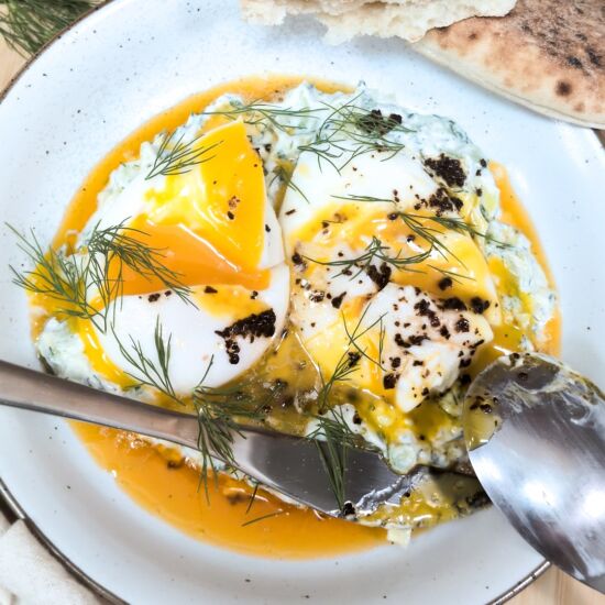 Tzatziki Turkish Eggs - Recipe photo by canned.spamantha