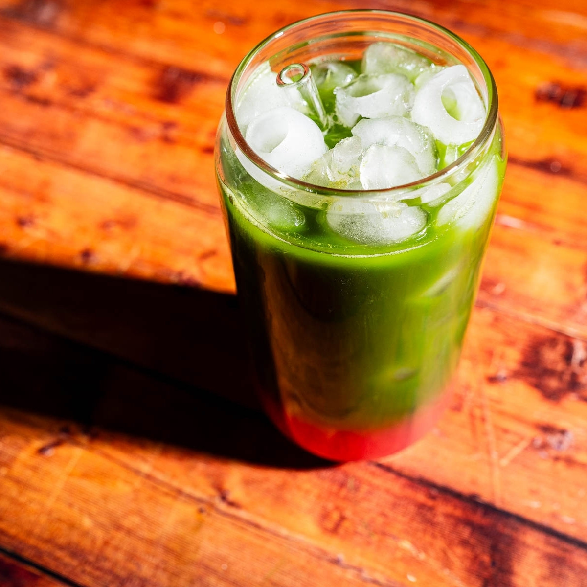 Watermelon Coconut Matcha Refresher - Recipe photo by moon and spoon and yum.